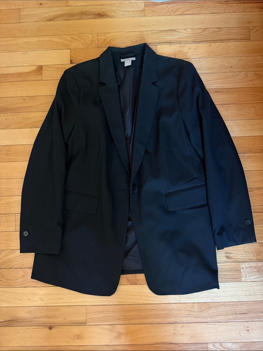 H&M Black Women's Single-Button Blazer